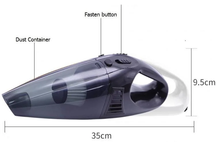 DC 12V Cordless Handheld Vacuum High and Effortless Car Vacuum Cleaner Cordless